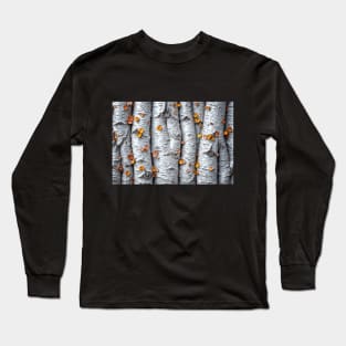 Aspen Tree Trunks - Landscape Long Sleeve T-Shirt